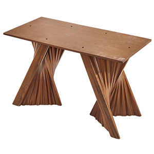 EZD-1676  부채꼴 원목 맞춤제작 테이블 다리