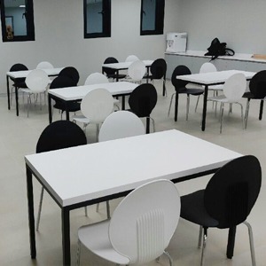 EZD-2302 휴게소 가구 구내식당 휴게실 급식실 교회 회사 함바식당 의자 테이블 제작 전문