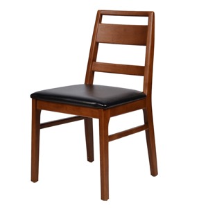 EZM-9215 목재 의자 한우 식당 인테리어 디자인 가구 식탁 목제 의자 우드  원목 식당 업소용의자