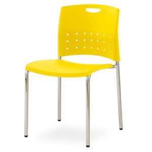 EZM-6886 플라스틱 철제의자 쉘형 구내식당 의자