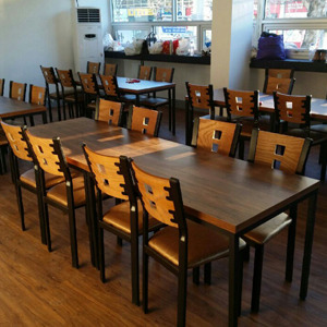 EZM-6937 휴게소 가구 구내식당 휴게실 급식실 교회 회사 함바식당 의자 테이블 제작 전문