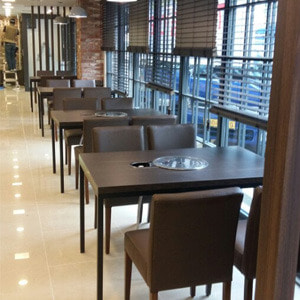 EZM-8806 휴게소 가구 구내식당 휴게실 급식실 교회 회사 함바식당 의자 테이블 제작 전문