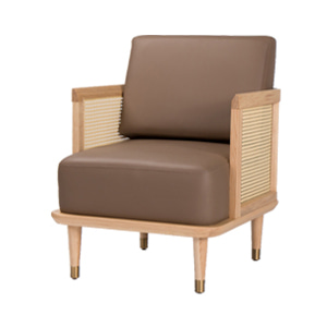 EZM-9596 목재 1인용 소파 카페 인테리어 호텔 병원 디자인 가구 목재쇼파 대기실 라운지 의자