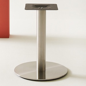 EZM-2886 스텐 실버 원형 테이블다리/철재 홈 카페 인테이어 식탁 테이블 철제 다리