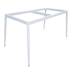 EZM-1501 철재 테이블 다리 1400화이트/홈 카페 철제 식탁다리 대리석 세라믹 우드슬랩 스틸 맞춤 주문제작