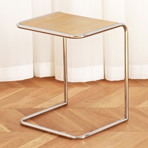 EZM-9850 철재 이지 협탁 화이트/철제 테이블다리 홈 카페 인테리어 식탁 소파 코너 철판 사이드 라운드 탁자