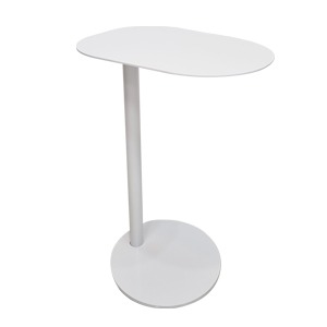 EZM-4218 철재 이지 협탁 화이트/철제 테이블다리 홈 카페 인테리어 식탁 소파 코너 철판 사이드 라운드 탁자