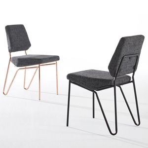EZM-1571 철제 카페 인테리어 예쁜 디자인 가구 식탁 철재 의자 메탈 사이드 스틸 체어
