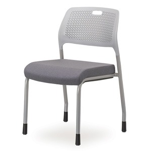 EZM-8974 플라스틱 철제 의자 패드형