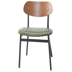 EZM-1577 철제 카페 인테리어 예쁜 디자인 가구 식탁 철재 의자 메탈 사이드 스틸 체어