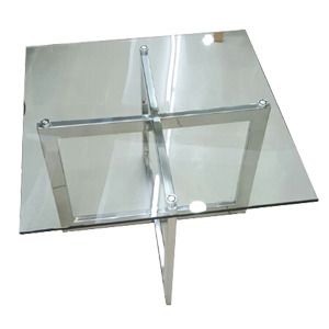 EZM-1700 철제 스텐 유리 테이블 골드 프레임 다리 디자인 식탁 사각 원형 라운드 주문제작