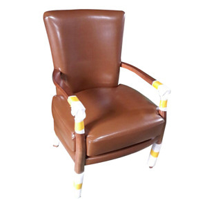 EZM-1945 목재 1인용 소파 카페 인테리어 호텔 병원 디자인 가구 목재쇼파 대기실 라운지 의자