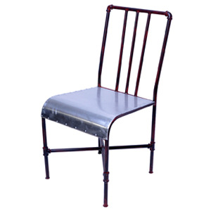 EZM-3062 철제 카페 인테리어 예쁜 디자인 가구 식탁 철재 의자 메탈 사이드 스틸 체어