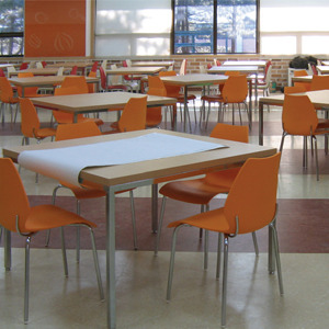 EZM-3185 휴게소 가구 구내식당 휴게실 급식실 교회 회사 함바식당 의자 테이블 제작 전문