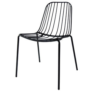 EZM-3199 철제 카페 인테리어 예쁜 디자인 가구 식탁 철재 의자 메탈 사이드 스틸 체어