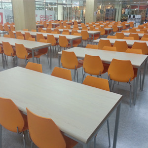 EZM-3468 휴게소 가구 구내식당 휴게실 급식실 교회 회사 함바식당 의자 테이블 제작 전문
