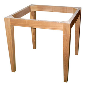 EZM-3730 목재 식탁 프레임 테이블다리 무늬목 사각 원형 대리석 목제다리 맞춤제작