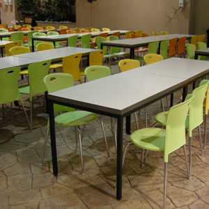 EZM-3942 휴게소 가구 구내식당 휴게실 급식실 교회 회사 함바식당 의자 테이블 제작 전문