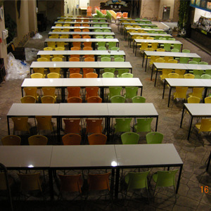 EZM-3947 휴게소 가구 구내식당 휴게실 급식실 교회 회사 함바식당 의자 테이블 제작 전문