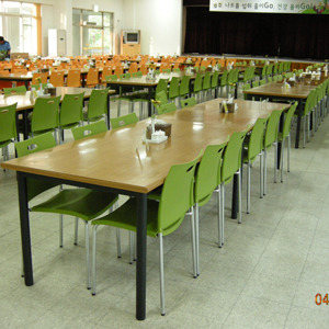 EZM-3958 휴게소 가구 구내식당 휴게실 급식실 교회 회사 함바식당 의자 테이블 제작 전문