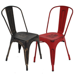 EZM-4492 철제 카페 인테리어 예쁜 디자인 가구 식탁 철재 의자 메탈 사이드 스틸 체어