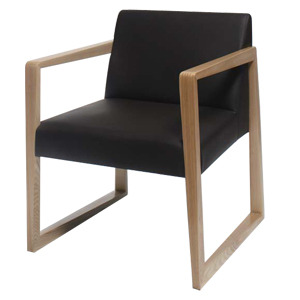 EZM-4933 목재 1인용 소파 카페 인테리어 호텔 병원 디자인 가구 목재쇼파 대기실 라운지 의자