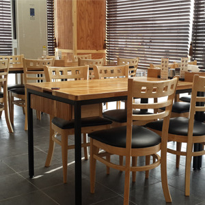 EZM-5266 휴게소 가구 구내식당 휴게실 급식실 교회 회사 함바식당 의자 테이블 제작 전문