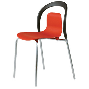 EZM-6285 플라스틱 카페 인테리어 사출 식탁 체어 예쁜 디자인 철제 의자 레스토랑 이쁜 구내식당 푸드코트의자