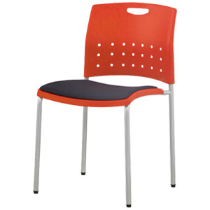 EZM-6297 플라스틱 카페 인테리어 사출 식탁 체어 예쁜 디자인 철제 의자 레스토랑 이쁜 구내식당 푸드코트의자