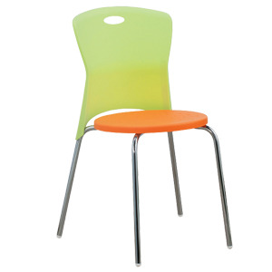 EZM-6306 플라스틱 카페 인테리어 사출 식탁 체어 예쁜 디자인 철제 의자 레스토랑 이쁜 구내식당 푸드코트의자