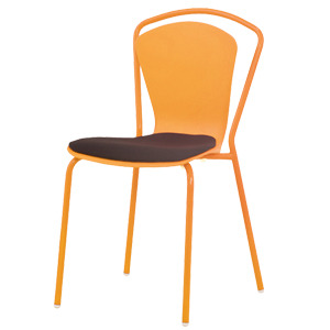 EZM-6308 플라스틱 카페 인테리어 사출 식탁 체어 예쁜 디자인 철제 의자 레스토랑 이쁜 구내식당 푸드코트의자