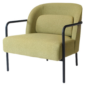 EZM-7011 철제 1인용 소파 카페 인테리어 호텔 병원 디지인 가구 철재쇼파 업소용 대기실 라운지 의자