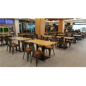 EZM-8654 휴게소 가구 구내식당 휴게실 급식실 교회 회사 함바식당 의자 테이블 제작 전문