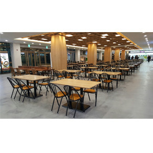 EZM-8655 휴게소 가구 구내식당 휴게실 급식실 교회 회사 함바식당 의자 테이블 제작 전문