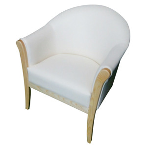 EZM-8717 목재 1인용 소파 카페 인테리어 호텔 병원 디자인 가구 목재쇼파 대기실 라운지 의자