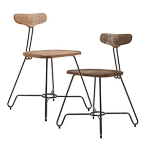 EZM-8722 철제 카페 인테리어 예쁜 디자인 가구 식탁 철재 의자 메탈 사이드 스틸 체어
