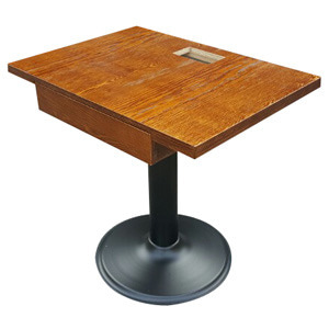 EZM-9341 무늬목 테이블 카페 인테리어 업소용 프렌차이즈 사원 구내식당 커피숍 휴게소 사각 원형 원목 집성목 우드슬랩 식탁 바 상판 주문제작
